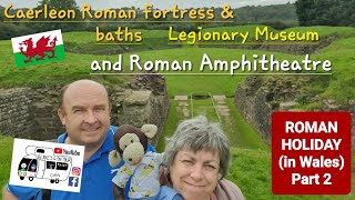 305 Caerleon Castle Roman Fortress and Baths Legionary Museum and Roman Amphitheatre Wales [upl. by Anilem]