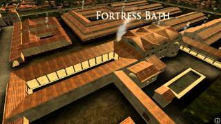 Animation of ancient Roman Fort in Caerleon Wales [upl. by Ardnasyl]