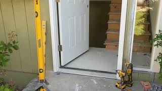 Jeld Wen Front Door Installation  Really crappy products and craftsmanship PART 1 [upl. by Yelkao]