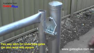 Gate Latch 2 way for round pipe and square [upl. by Hirza]