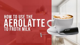 How To Use the AeroLatte To Froth Milk [upl. by Ialocin466]