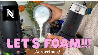 How To Foam Milk With Aeroccino 3 Make Coffee With Foam Tips amp Tricks  Easy Foamed Latte Recipe [upl. by Eleon909]