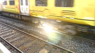 Merseyrail 507 009 making arcs at Birkdale station [upl. by Castor]